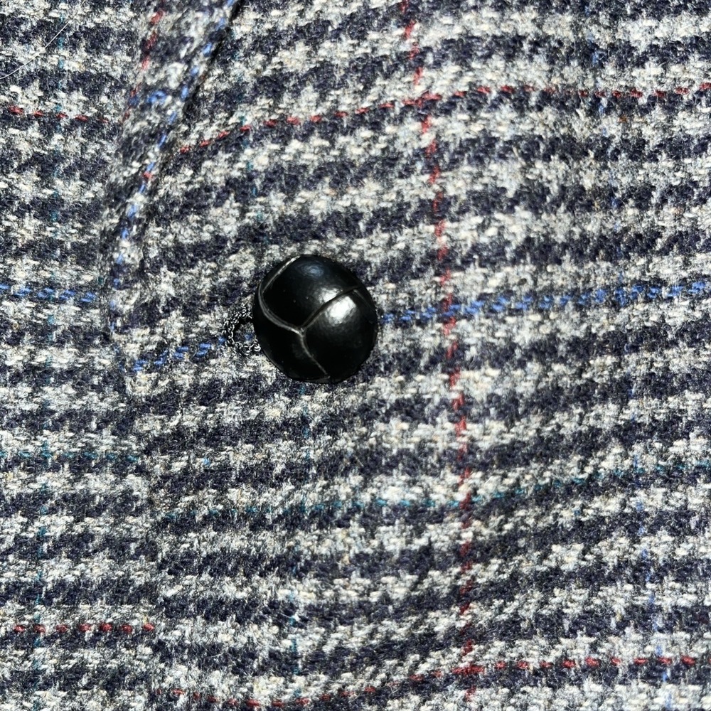 Pendleton Gray Blue 100% Wool Blazer Sport Coat Jacket Sz Tweed 48 R - Picture 5 of 8